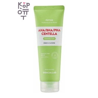 ShinCos.Lab — AHA/BHA/PHA Centella Cleansing Foam — Пенка для умывания с кислотами и экстрактом центеллы, 120 мл