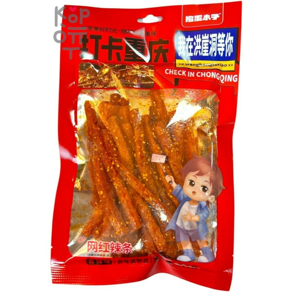 Снэк Dong Bei Foods 122гр., Серия Непослушный мальчик, Пряные полоски