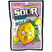 Кислая и освежающая карамель Luxing Acid Warning Sour Candy - со вкусом Лимона