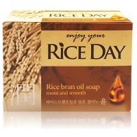 CJ LION Rice Day - Мыло туалетное Рисовые отруби (Yoon), 100 г