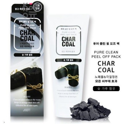 JIGOTT CHARCOAL PURE CLEAN PEEL OFF PACK 180ml Маска-пленка для глубокого очищения пор