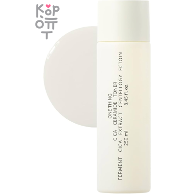 ONE THING Cica Ceramide Toner - Восстанавливающий тонер для лица с Керамидами и Центеллой Азиатской 250мл.