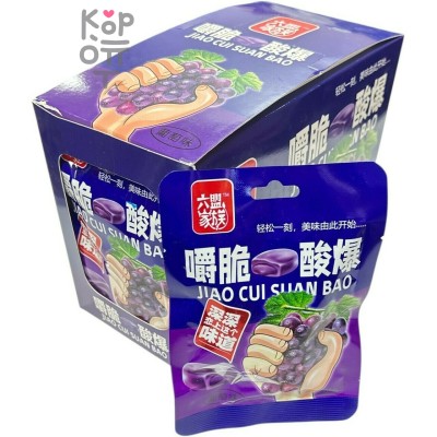 Жевательная конфета Jiao Cui с взрывным вкусом Винограда