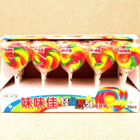 Леденцы на палочке радужные Weiweijia Rainbow Lollipops