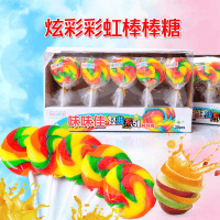 Леденцы на палочке радужные Weiweijia Rainbow Lollipops