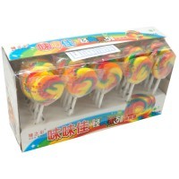 Леденцы на палочке радужные Weiweijia Rainbow Lollipops