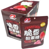 Кислая жевательная конфета Luxing Crispy Acid Sour Candy - кислота со вкусом Клубники