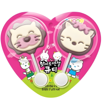 HAITAI Chocolate White angel cutie - Шоколадные фигурки на палочке "Белый ангел милашка", Коробка (27гр.*36шт.)