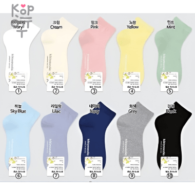 Kikiya Socks - Носки женские ароматизированные, средней длины, размер 23-25см., 1 пара. — Корейские товары для всей семьи(КорОпт)