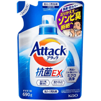 Kao Attack EX - Концентрированный гель для стирки белья всех типов ткани с антибактериальным эффектом, с ароматом Морского Бриза.