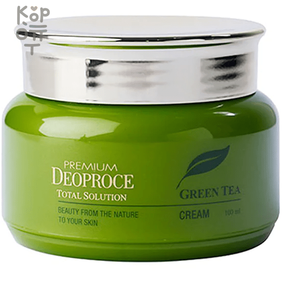 Deoproce Premium Green Tea Total Solution Cream - Крем с экстрактом Зеленого Чая 100мл., купить с доставкой на дом фото 1 — Корейские товары для всей семьи(КорОпт)