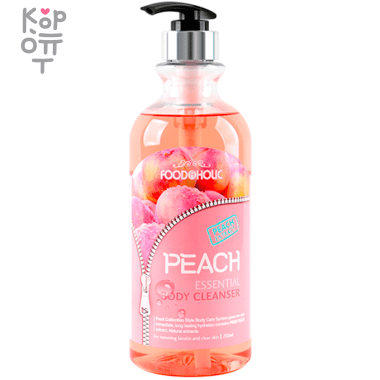 Увлажняющий и питательный гель для душа с экстрактом персика FOODAHOLIC, 750мл. &mdash; Корейские товары для всей семьи(КорОпт)