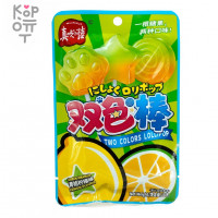 Карамель леденцовая Two Colors Lollipop с взрывным вкусом спелых Персиков