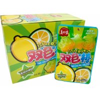 Карамель леденцовая Two Colors Lollipop с взрывным вкусом спелых Персиков