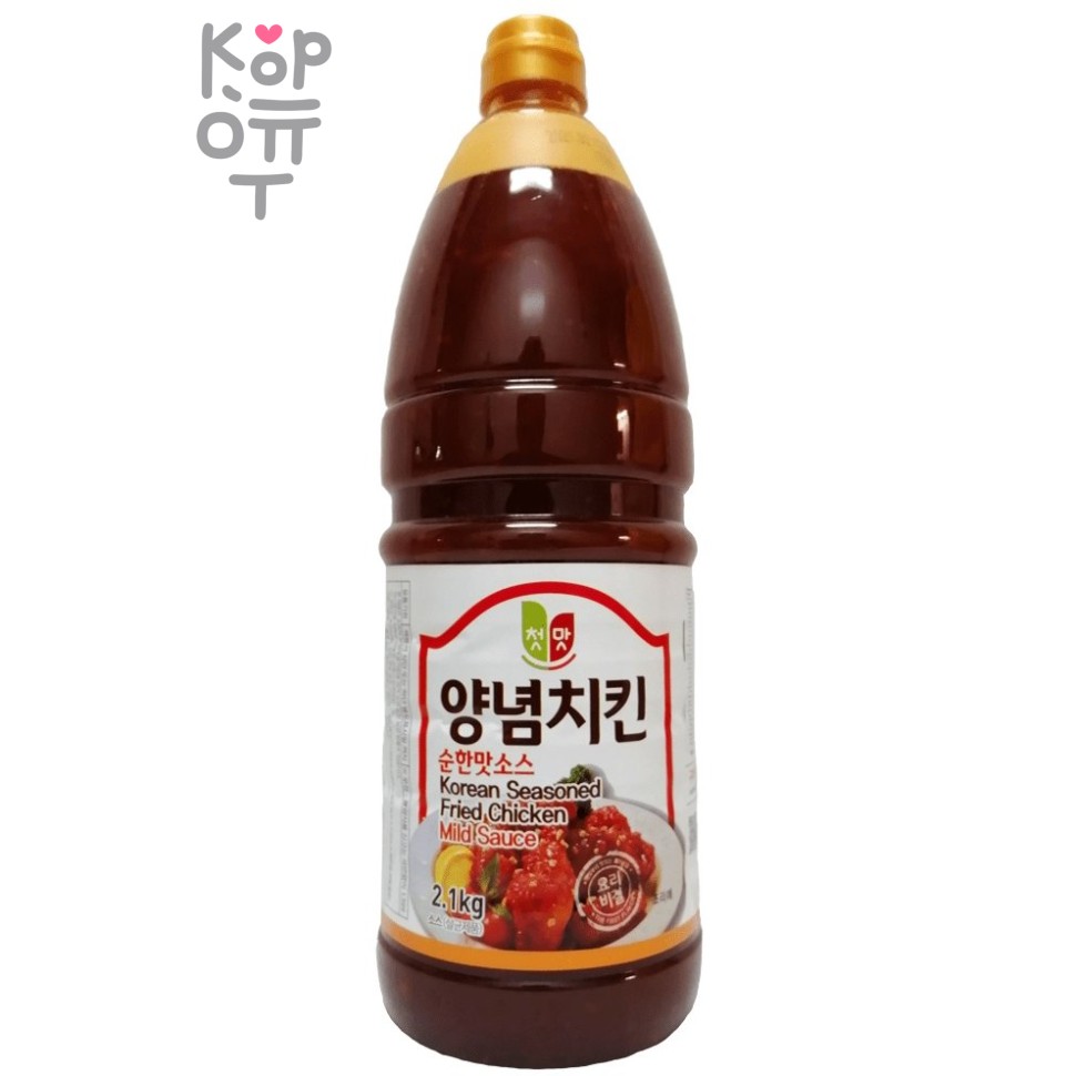 Cheongwoo Korean Seasoned Fried Chicken - Соус с мягким вкусом (курица со специями) 2,1кг., Коробка 8шт.