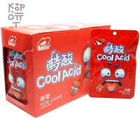 Кислая освежающая карамель Luxing Cool Acid Sour Candy - Крутая кислота со вкусом ледяного Винограда