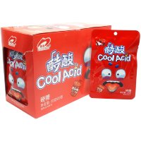 Кислая освежающая карамель Luxing Cool Acid Sour Candy - Крутая кислота со вкусом ледяного Винограда