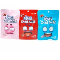 Кислая освежающая карамель Luxing Cool Acid Sour Candy - Крутая кислота со вкусом ледяного Винограда