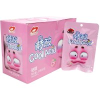 Кислая освежающая карамель Luxing Cool Acid Sour Candy - Крутая кислота со вкусом ледяного Винограда