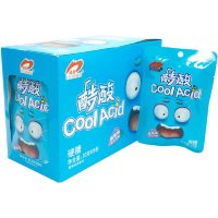 Кислая освежающая карамель Luxing Cool Acid Sour Candy - Крутая кислота со вкусом ледяного Винограда