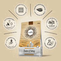CRAFTIA NATURA Сухой корм для щенков миниатюрных и мелких пород из Курицы и Индейки.