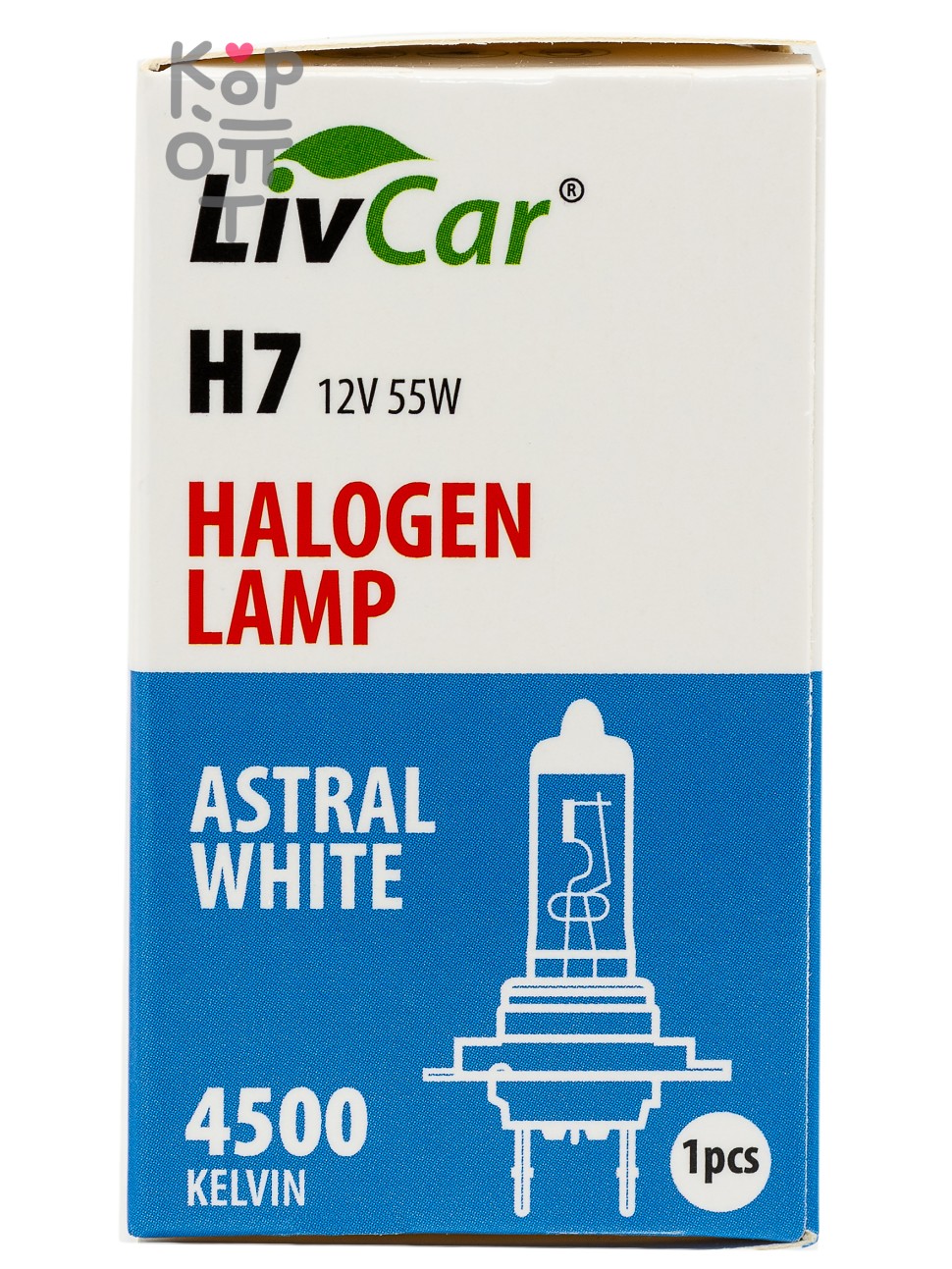 LIVCAR HALOGEN LAMP H7 12V 55W / Лампа накаливания