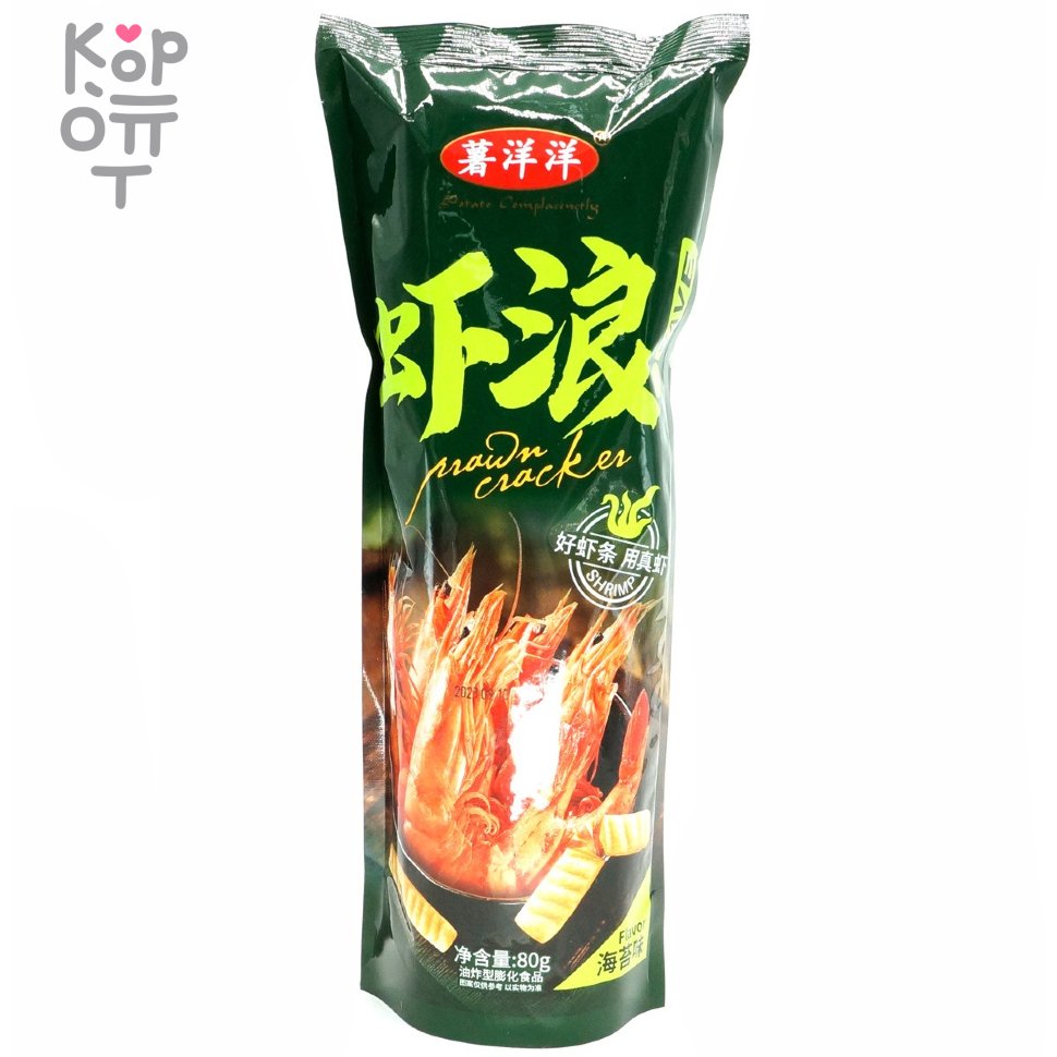 Чипсы Potato Complacemently Prawn Cracker со вкусом креветок на гриле, 80гр., купить с доставкой на дом фото 1 — Корейские товары для всей семьи(КорОпт)
