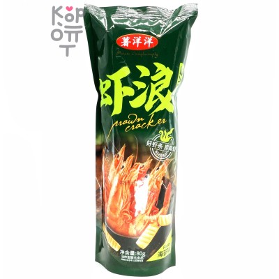 Чипсы Potato Complacemently Prawn Cracker со вкусом креветок на гриле, 80гр.