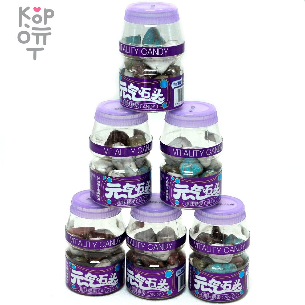 Жевательная конфета Yuanqi Fun Candy -  Жевательная конфета со вкусом фруктов - Камень жизненной силы, купить с доставкой на дом фото 1 &mdash; Корейские товары для всей семьи(КорОпт)