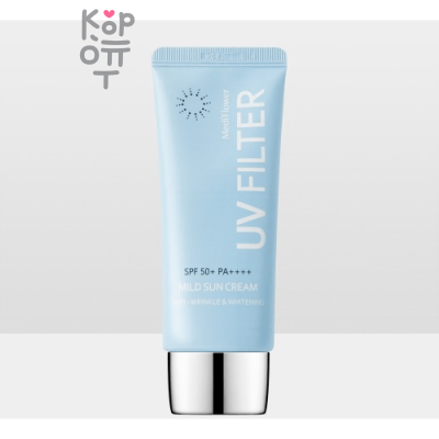 Medi Flower UV Filter Mild Sun Cream - Солнцезащитный крем для уставшей кожи лица 50мл. 