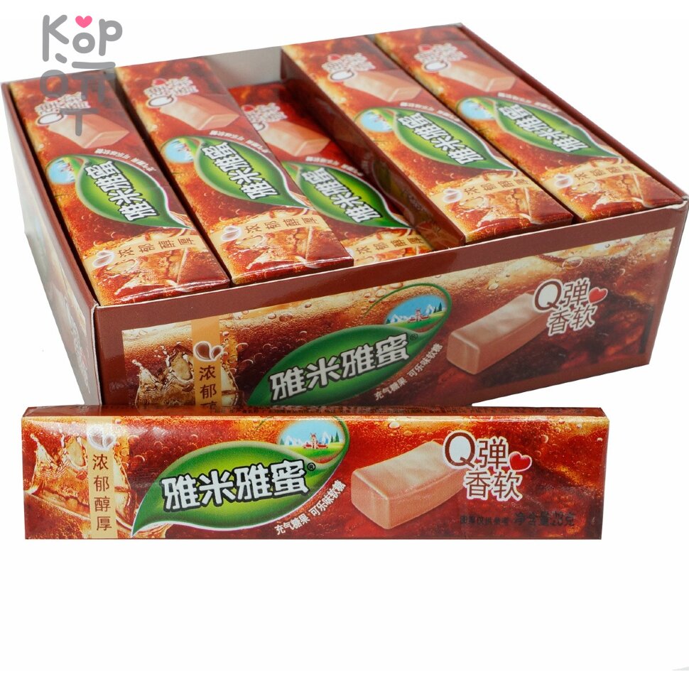 Конфеты жевательные Q со вкусом Колы, купить с доставкой на дом фото 1 &mdash; Корейские товары для всей семьи(КорОпт)