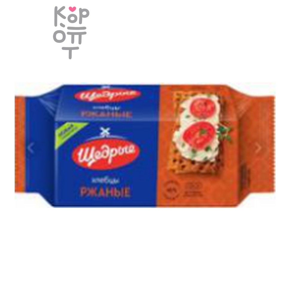 Хлебцы ржаные "ЩЕДРЫЕ" 100г, 1*24, шт