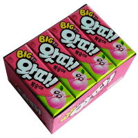 LOTTE WHATTA Big Bubble Gum Peach - Жевательная резинка со вкусом Персика, 23гр.