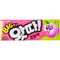LOTTE WHATTA Big Bubble Gum Peach - Жевательная резинка со вкусом Персика, 23гр.