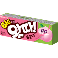 LOTTE WHATTA Big Bubble Gum Peach - Жевательная резинка со вкусом Персика, 23гр.