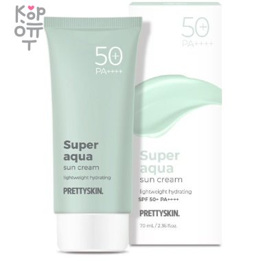 Pretty Skin Super Aqua Sun Cream SPF50+PA++++ - Солнцезащитный крем 70мл.  — Корейские товары для всей семьи(КорОпт)