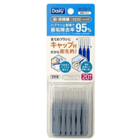 EBISU Daily Type Interdental Brush - Ёршик межзубный ПРЯМОЙ ФОРМЫ на короткой эргономичной ручке (с колпачком) 20шт. 