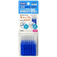 EBISU Daily Type Interdental Brush - Ёршик межзубный ПРЯМОЙ ФОРМЫ на короткой эргономичной ручке (с колпачком) 20шт. 