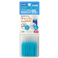 EBISU Daily Type Interdental Brush - Ёршик межзубный ПРЯМОЙ ФОРМЫ на короткой эргономичной ручке (с колпачком) 20шт. 