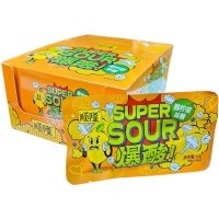 Кислая карамель Super Sour Candy - Кислый фрукт со вкусом Лимона