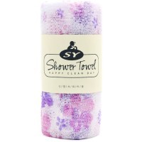 Shower Towel Happy Clean Day - Мочалка-полотенце для душа Цветочек бумажная обертка 1 шт
