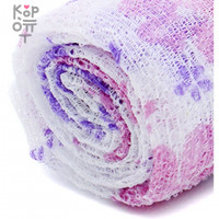 Shower Towel Happy Clean Day - Массажная мочалка полотенце для глубокого очищения кожи, рифленная, цвет в ассортименте 28*95см.