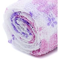 Shower Towel Happy Clean Day - Мочалка-полотенце для душа Цветочек бумажная обертка 1 шт