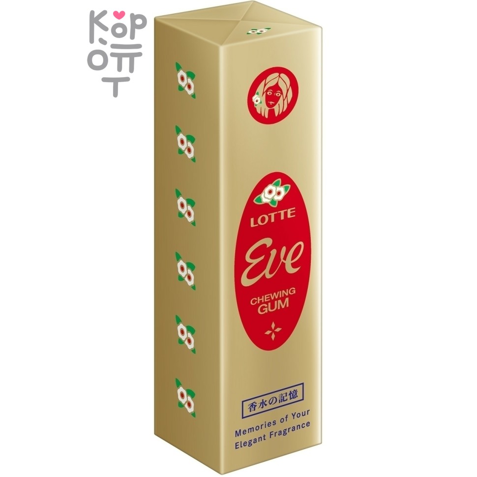 Lotte Eve Chewing Gum - Резинка жевательная парфюмированная 26гр.*15уп. в блоке.