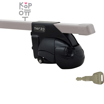 TERZO BASE FOOT EF11BL - Упор базовый на внешний рейлинг 46мм со спецотвёрткой, черный, комплект 4шт.