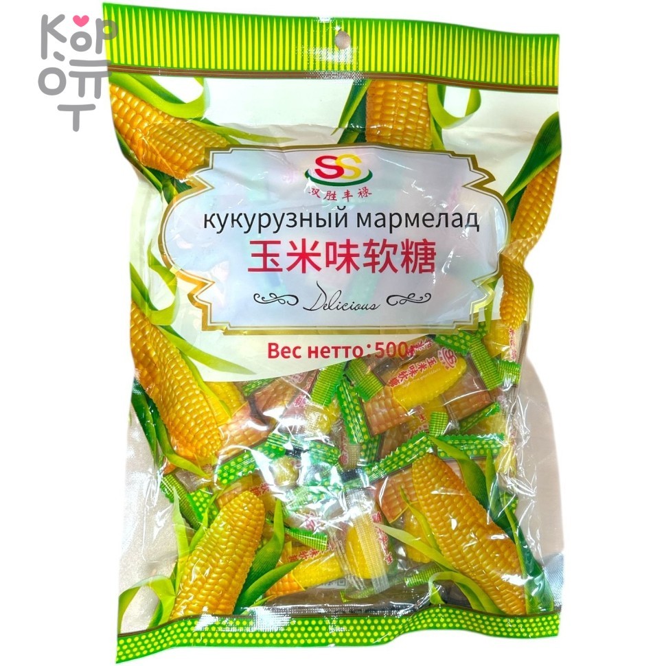 Delicious Corn Jelly Candy - Мармелад Кукуруза, 500гр., купить с доставкой на дом фото 1 — Корейские товары для всей семьи(КорОпт)