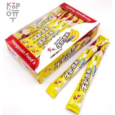 Тянучка со вкусом банана и молока Goodtaste, 480гр. — Корейские товары для всей семьи(КорОпт)