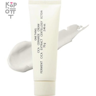 ONE THING Cica Ceramide Cream - Увлажняющий крем для лица с Керамидами 70гр. &mdash; Корейские товары для всей семьи(КорОпт)