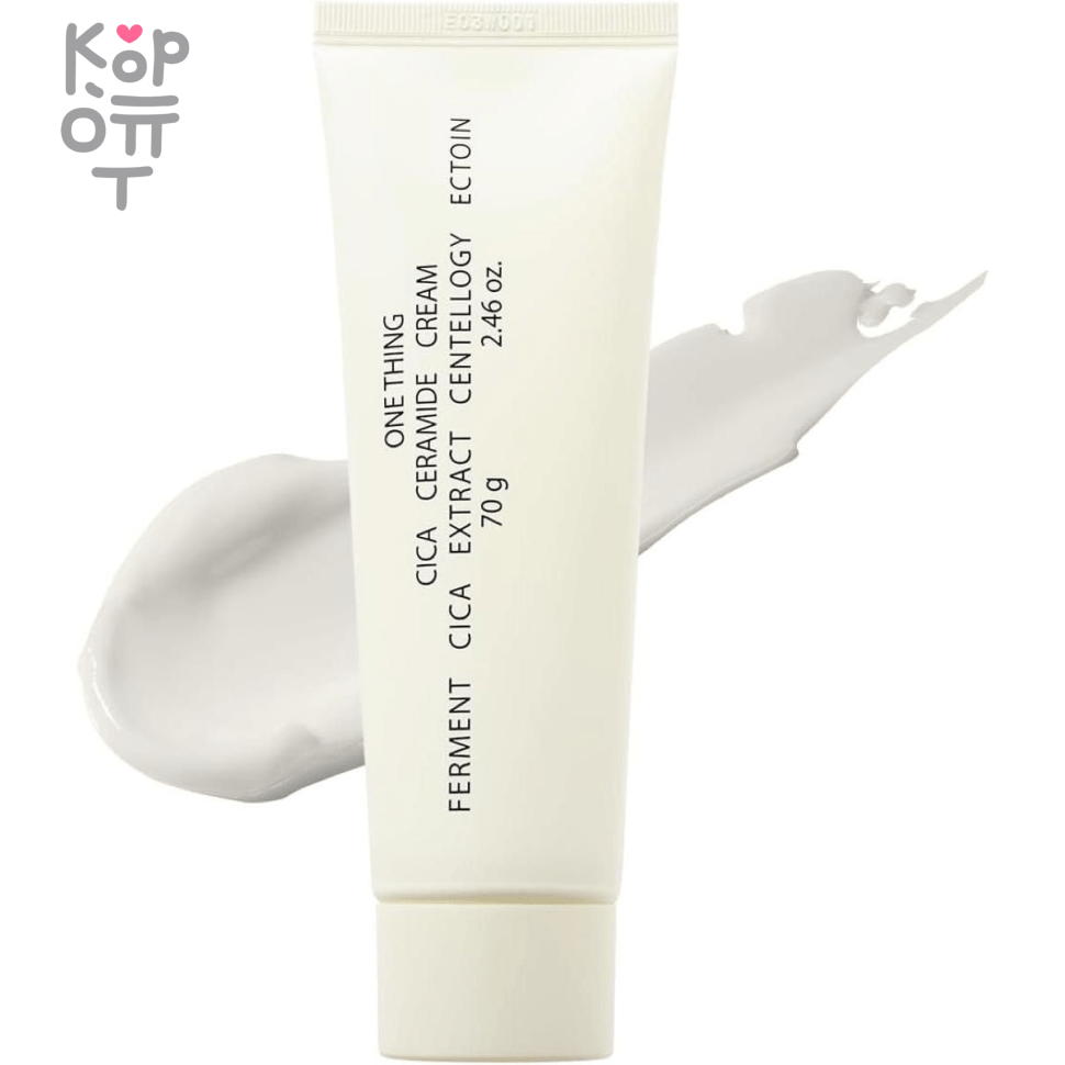 ONE THING Cica Ceramide Cream - Увлажняющий крем для лица с Керамидами 70гр., купить с доставкой на дом фото 1 &mdash; Корейские товары для всей семьи(КорОпт)