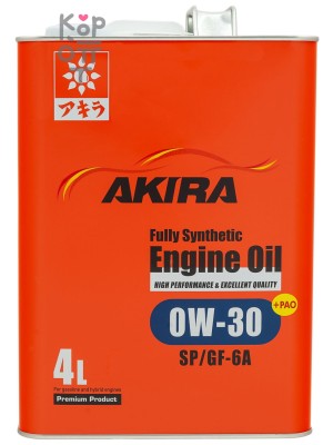 AKIRA ENGINE OIL FS 0W-30 SP/GF-6A Масло моторное синтетическое